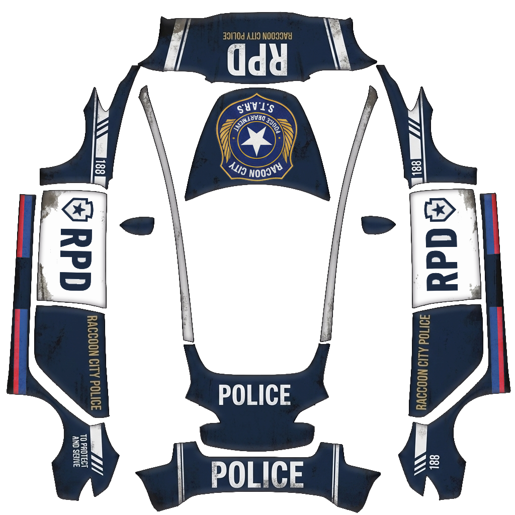 Resident Evil Racoon City Police - Vehicle Wrap for Model 3