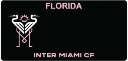 Florida Inter Miami MLS License Plate - License Plate by ajlion10