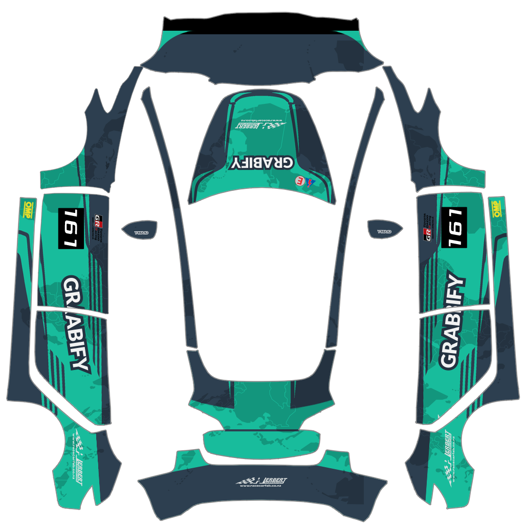 RaceCar - Grabify - Vehicle Wrap for Model 3