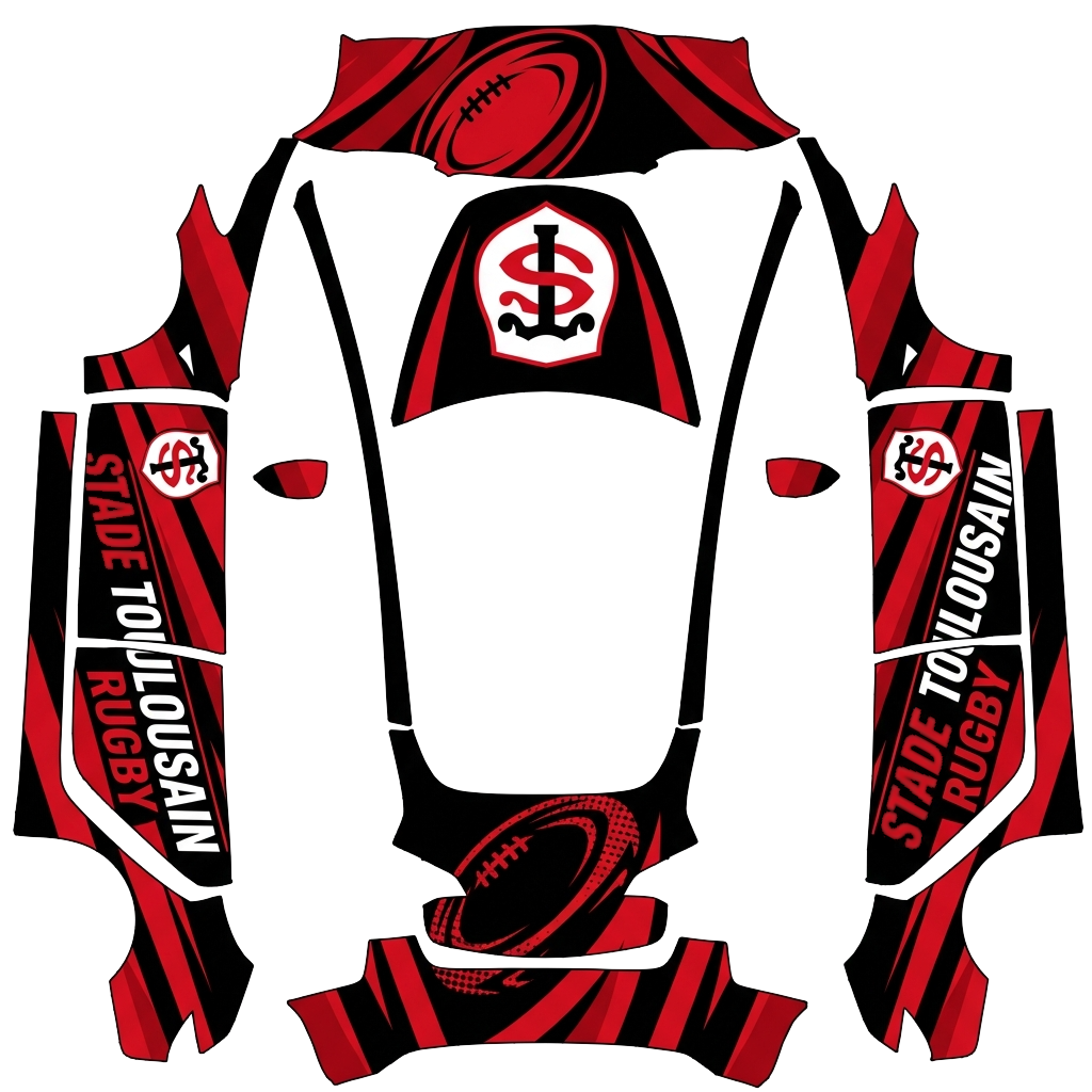 Stade Toulousain - Vehicle Wrap for Model 3 by cl82170