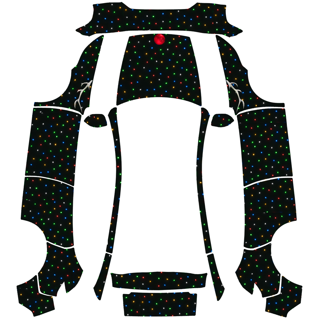 Jingle Bulbs - Vehicle Wrap for Model Y (2025+) Premium by BikeButNotBeast