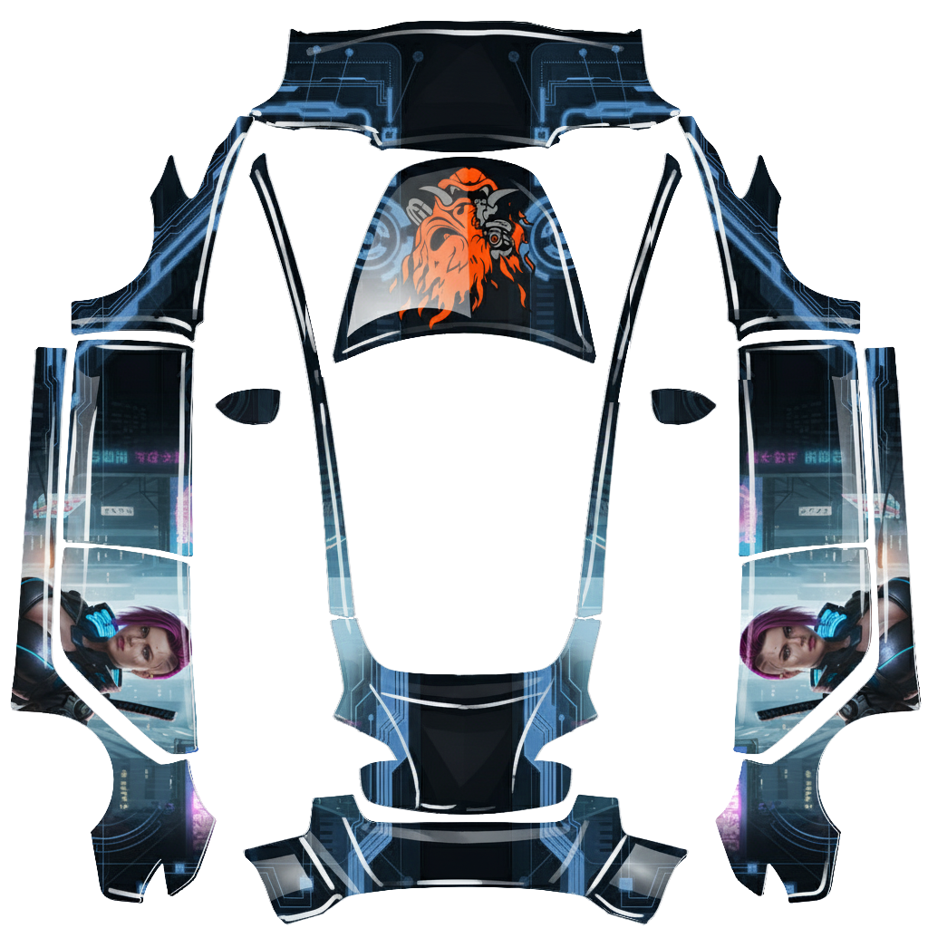 Cybperpunk 2077 - Vehicle Wrap for Model 3 by richmiesterdee