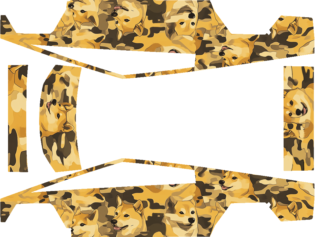Doge Camo - Cybertruck - Vehicle Wrap for Cybertruck by Tesla