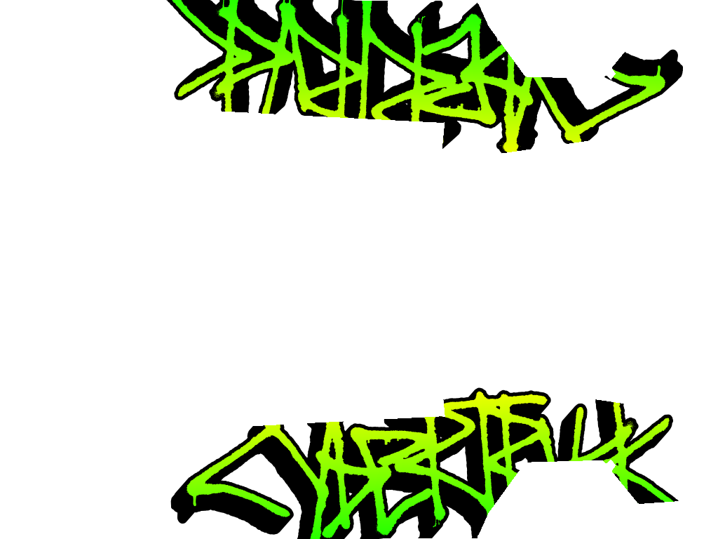 Graffiti green - Cybertruck - Vehicle Wrap for Cybertruck by Tesla