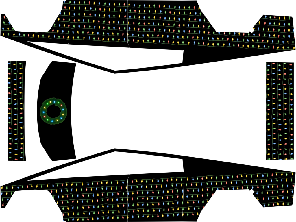 Xmas Lights - Cybertruck - Vehicle Wrap for Cybertruck by Tesla