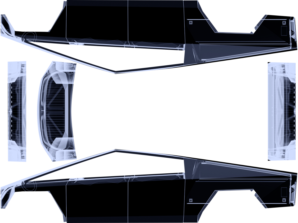 Xray - Cybertruck - Vehicle Wrap for Cybertruck by Tesla