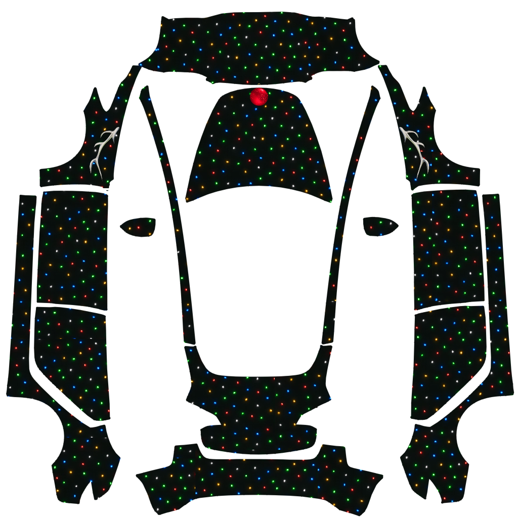 Jingle Bulbs - Vehicle Wrap for Model 3 by BikeButNotBeast