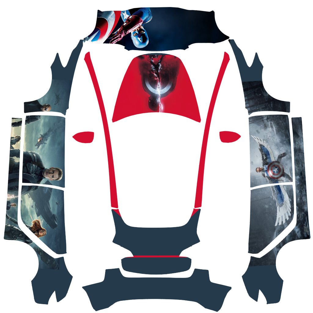 CptAmerica - Vehicle Wrap for Model 3 by gedis63015