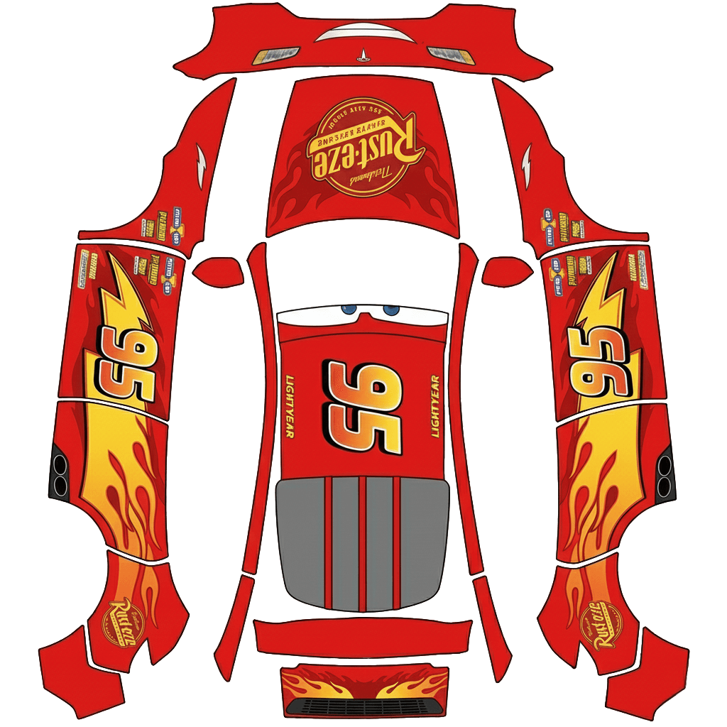 Lightning McQueen - Vehicle Wrap for Model Y (2025+) Premium by Anonymous