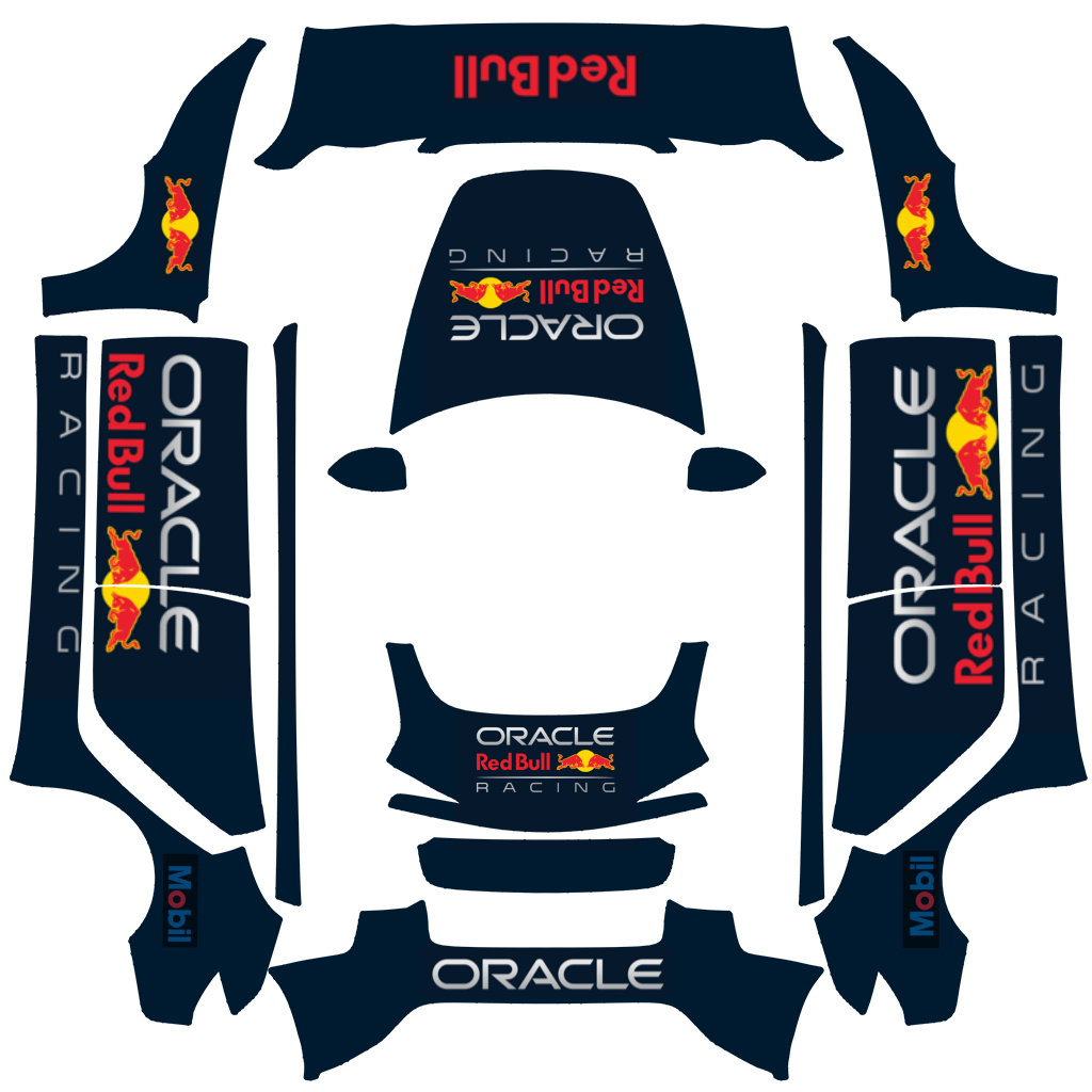 Custom Redbull Oracle F1 Racing - STD and Premium - Vehicle Wrap for Model 3 (2024+) Standard & Premium by perezdr