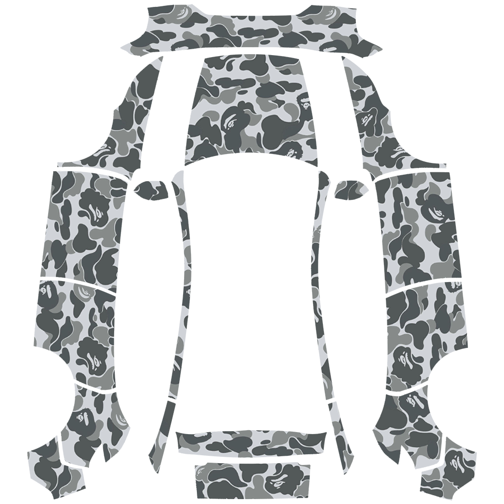 BAPE camo - Vehicle Wrap for Model Y (2025+) Premium