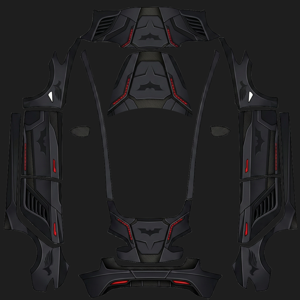 Batmobile - Vehicle Wrap for Model 3 by hoest82