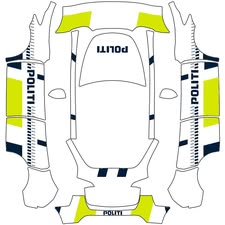 Politi - Vehicle Wrap for Model Y by miki020600