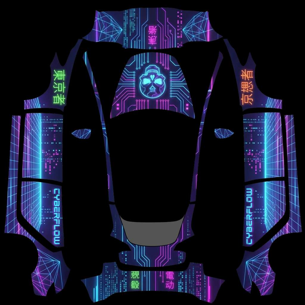 Cyberflow - Vehicle Wrap for Model 3 by hoest82