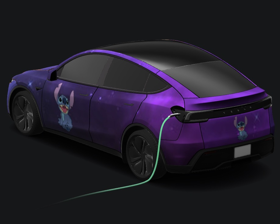 Stitch Galaxy - Vehicle Wrap for Model Y (2025+) Premium by vmitchell85