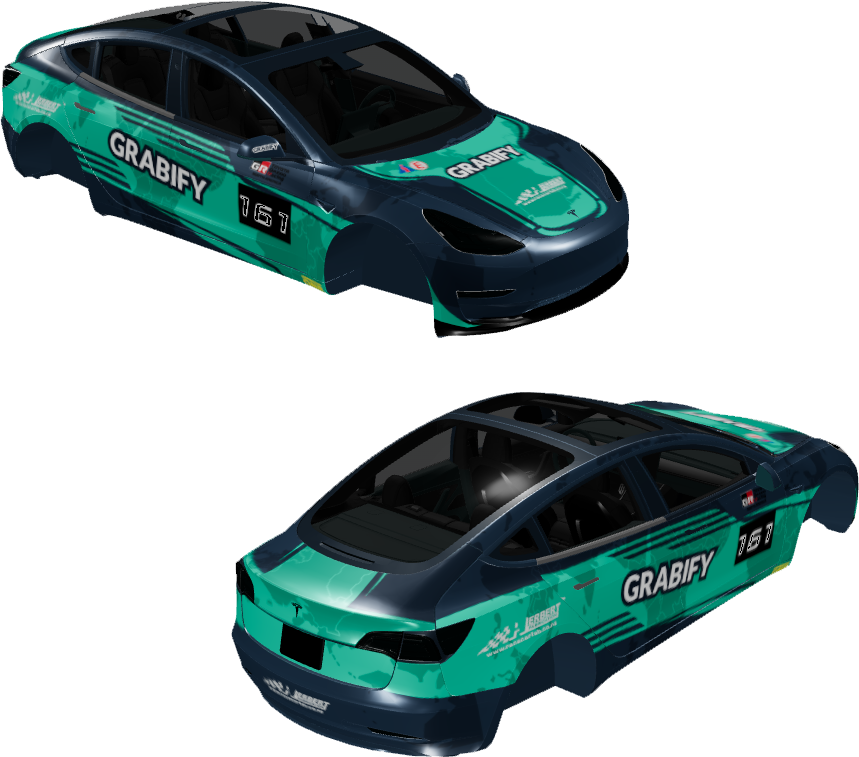 RaceCar - Grabify - Vehicle Wrap for Model 3 by karter61