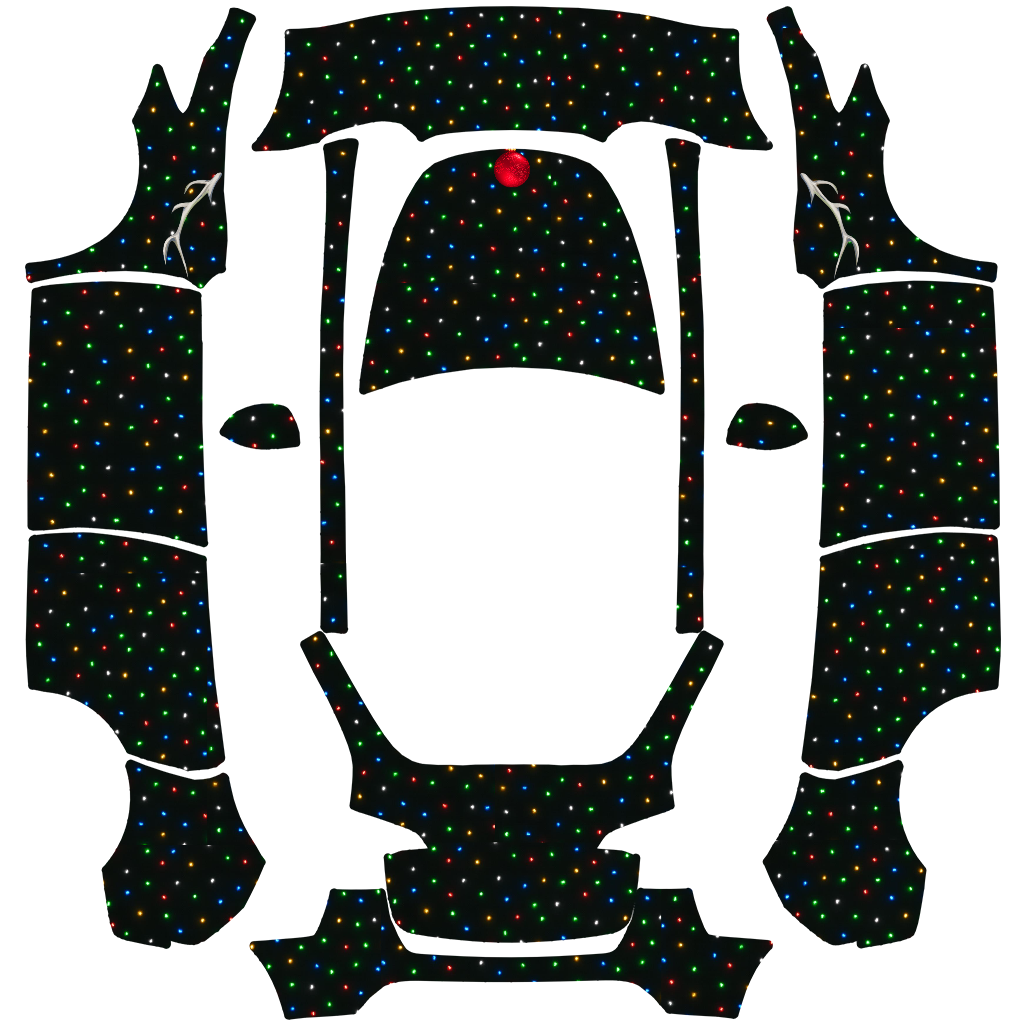 Jingle Bulbs - Vehicle Wrap for Model Y by BikeButNotBeast